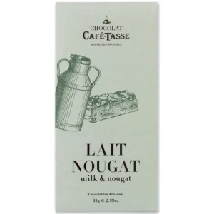 Tablette de chocolat au Lait Nougat, Café Tasse