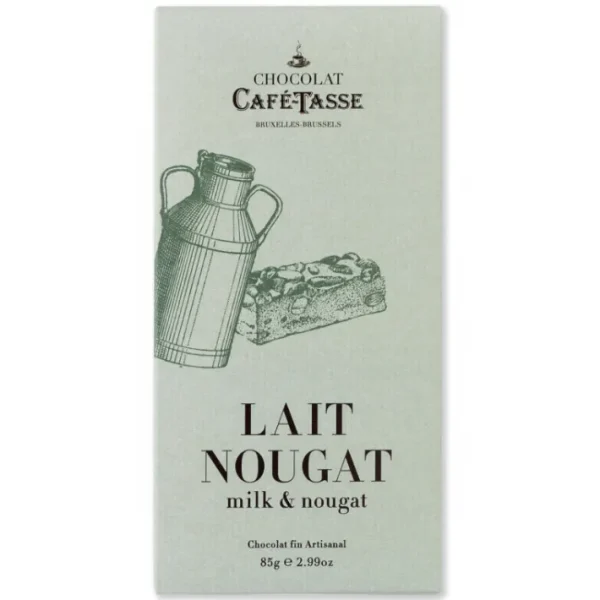 Tablette de chocolat au Lait Nougat, Café Tasse