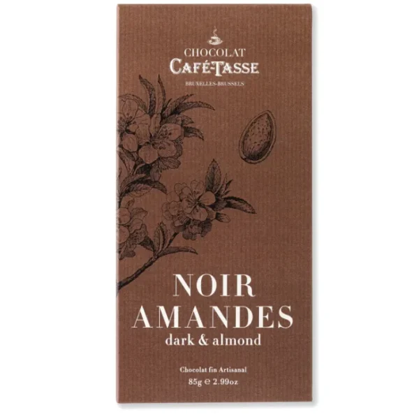 Tablette de chocolat Noir Amandes, Café Tasse