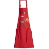Tablier de cuisine Shadoks "Plus ça rate" rouge,Winkler