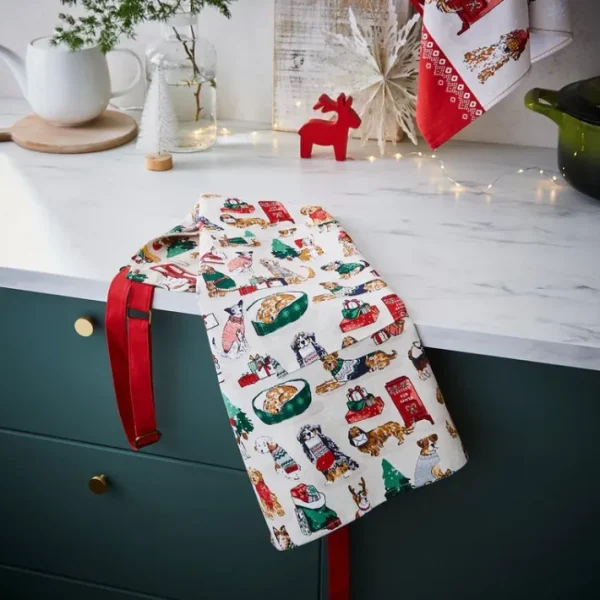 Tablier en coton Merry Mutts, Ulster Weavers