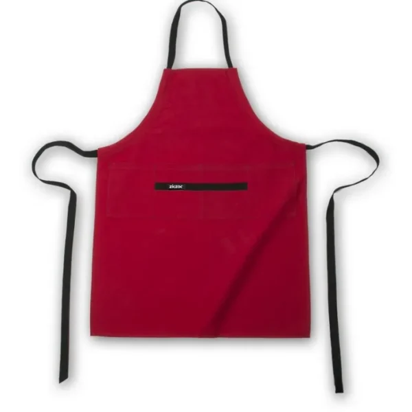 Tablier professionnel 4 poches Rouge, Tiseco