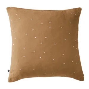 Taie d'oreiller Gaze de coton Gaïa Chic Camel, L'effet papillon