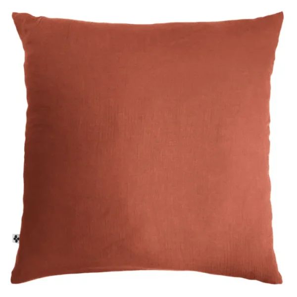 Taie d'oreiller Gaze de coton Gaïa Terracotta, L'effet papillon