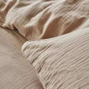 Taie d'oreiller Tendresse Beige Naturel, Essix