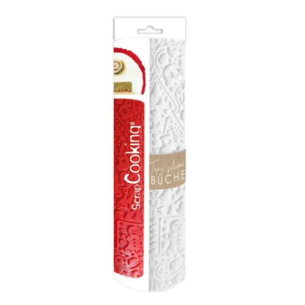 Tapis 3D silicone Bûche Noël, Scrapcooking