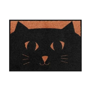 Tapis de patio Matou, Derrière la porte