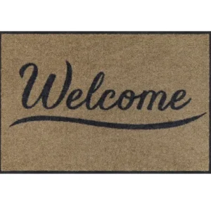 Tapis 50x75cm Simply Welcome Taupe, Salonloewe Efia