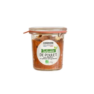 Tartinable de Poulet aux tomates et piment d'Espelette Bio, Conserverie des Saveurs