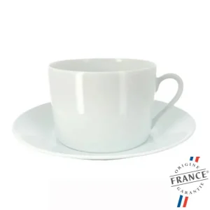 Tasse déjeuner 30 cl et sous-tasse Maintenon, Bruno Evrard