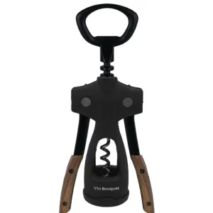 Tire-bouchon à bras Noir Bois, Vin Bouquet