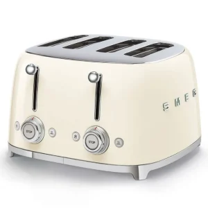 Toaster 4 tranches Années 50 Crème, SMEG