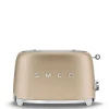Toaster 2 tranches Années 50 Doré Mat, SMEG