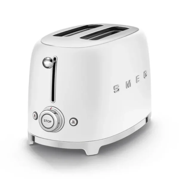 Toaster 2 tranches Années 50 Blanc mat, SMEG