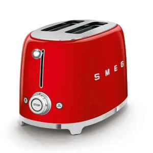 Toaster 2 tranches Années 50 Rouge, SMEG