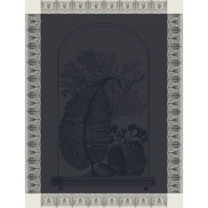 Torchon Curiosités Minérales Charbon, Le Jacquard Français
