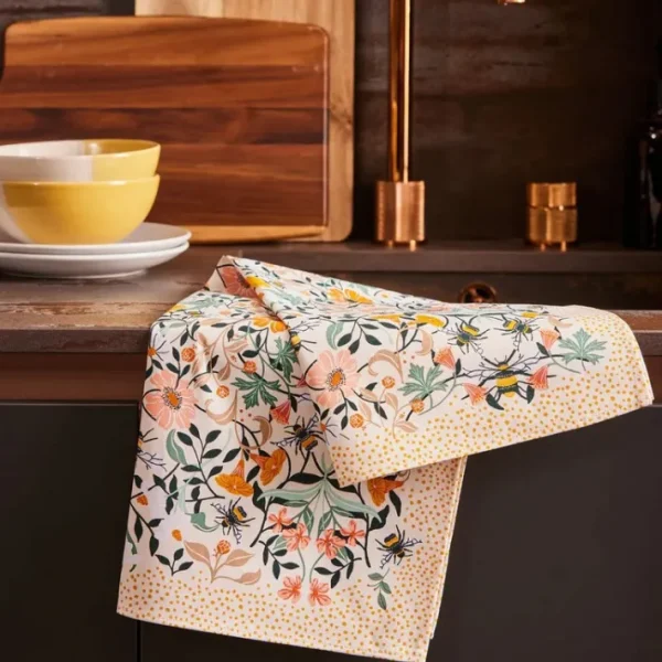 Torchon en coton Bee Bloom, Ulster Weavers