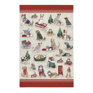 Torchon en coton Merry Mutts, Ulster Weavers