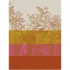 Torchon Floraison Rayé, Le Jacquard Français