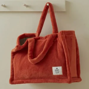 Tote bag polaire Orange Bruni, Sylvie Thiriez