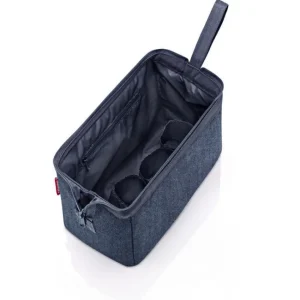Trousse de toilette Travelcosmetic Herringbone Dark Blue, Reisenthel