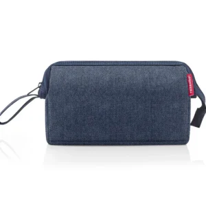 Trousse de toilette Travelcosmetic Herringbone Dark Blue, Reisenthel