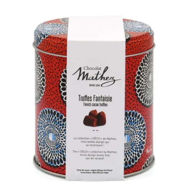 Truffes fantaisie au chocolat noir, Chocolat Mathez