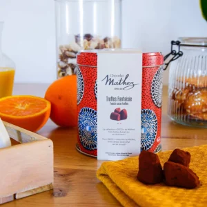 Truffes fantaisie au chocolat noir, Chocolat Mathez
