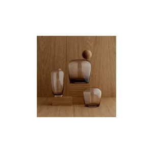 Vase bas 15 cm Leta Coffee, Blomus