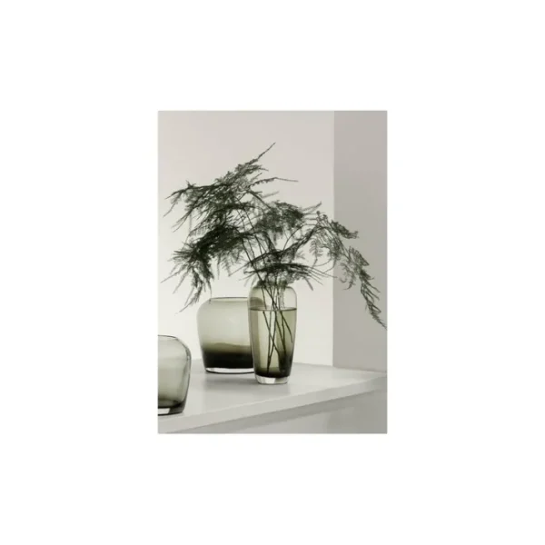 Vase bas 15 cm Leta Smoke, Blomus