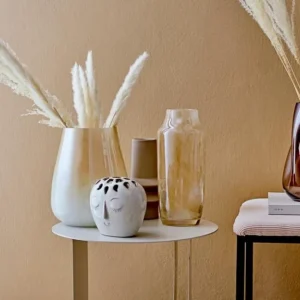 Vase Blanc en Grès Elissa, Bloomingville
