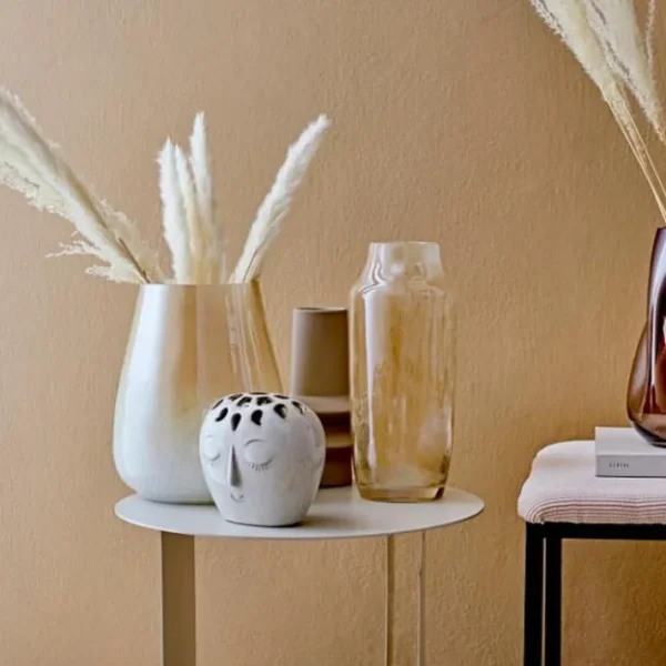 Vase Blanc en Grès Elissa, Bloomingville