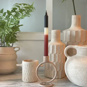 Vase Facette en papier mâché, Opjet