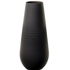 Vase Manufacture Collier Noir Carré haut, Villeroy & Boch