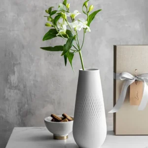 Vase Manufacture Collier Blanc Carré haut, Villeroy & Boch