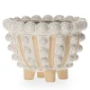 Vase Pampita Blanc et Beige, Athezza