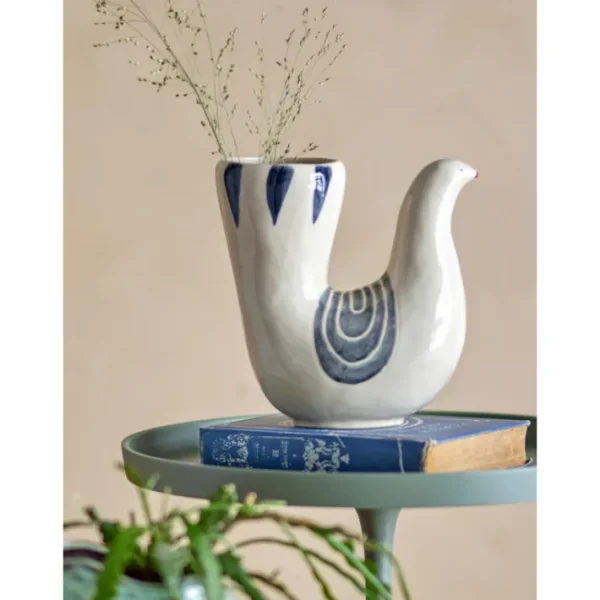 Vase Trudy blanc, Bloomingville