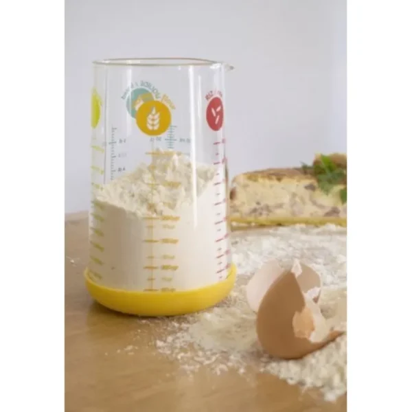 Verre mesureur jaune 0.5L, Pebbly
